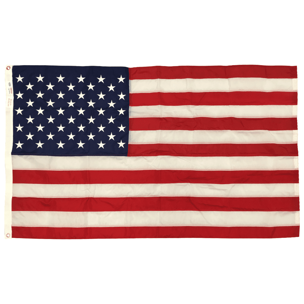 American Outdoor Perma-Nyl Nylon Flag – 12″x18″