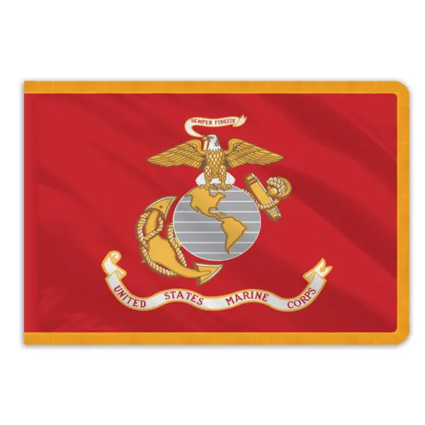 Marine Corps Indoor Perma-Nyl Nylon Flag - 3'x5'
