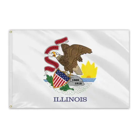 Illinois Outdoor Spectrapro Polyester Flag - 3'x5'