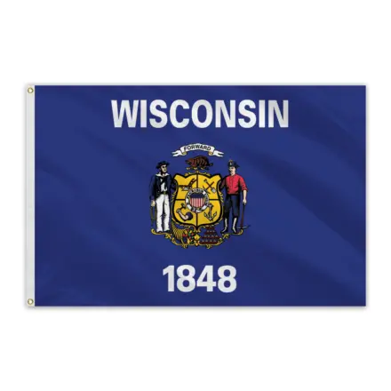 Wisconsin Outdoor Spectrapro Polyester Flag - 3'x5'