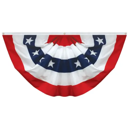 Polycotton Full Fan Flag with Stars 3'x6'
