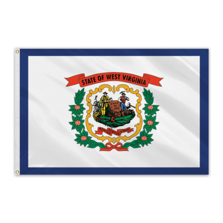West Virginia Outdoor Spectramax Nylon Flag - 4'x6'