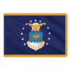 Navy Indoor Perma-Nyl Nylon Flag - 4'x6'
