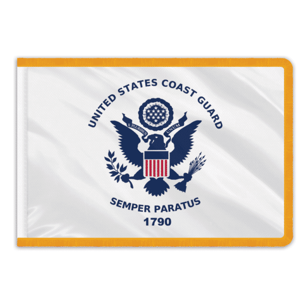 Coast Guard Indoor Perma-Nyl Nylon Flag - 4'x6'