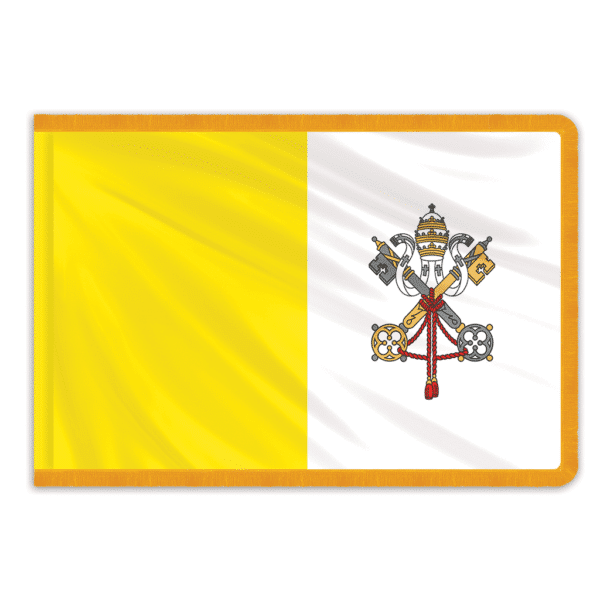 Vatican City Papal Indoor PermaNyl Nylon Flag 4'x6'