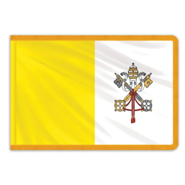 Vatican City Papal Indoor PermaNyl Nylon Flag 4'x6'