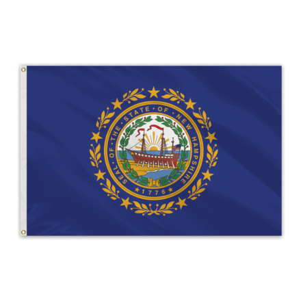 New Hampshire Outdoor Spectrapro Polyester Flag - 4'x6'