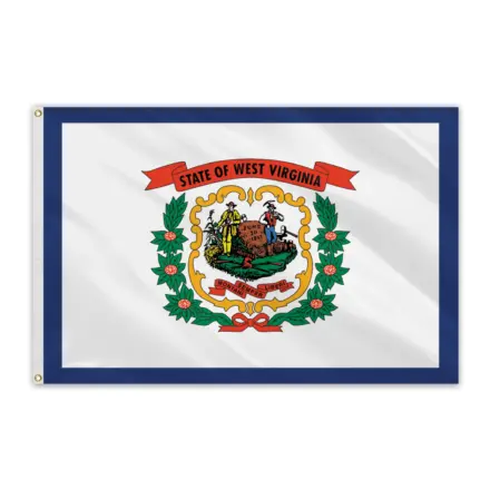 West Virginia Outdoor Spectramax Nylon Flag - 5'x8'