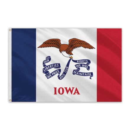 Iowa Outdoor Spectrapro Polyester Flag - 5'x8'
