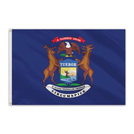 Michigan Outdoor Spectrapro Polyester Flag - 5'x8'