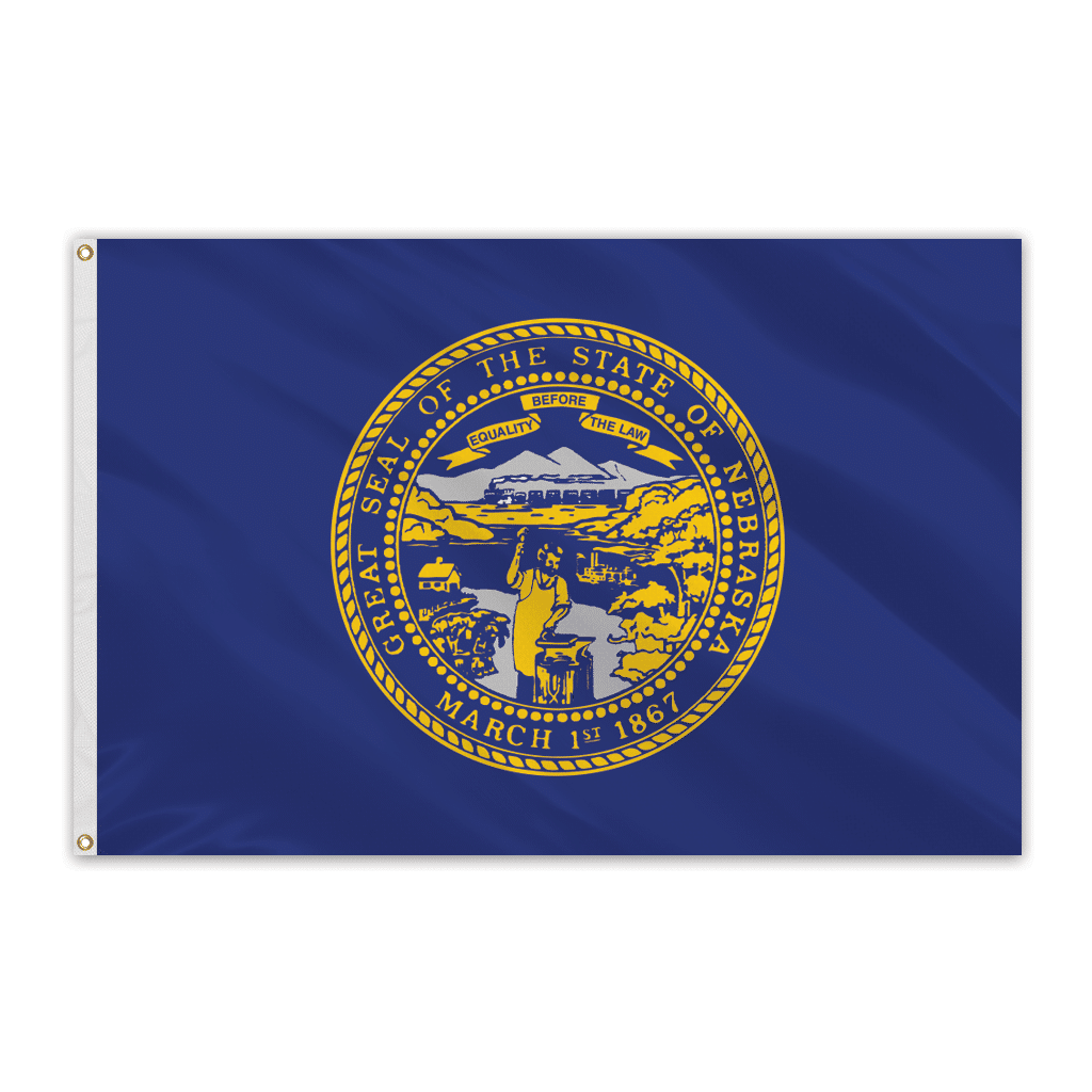 Nebraska Outdoor Spectrapro Polyester Flag – 5’x8′