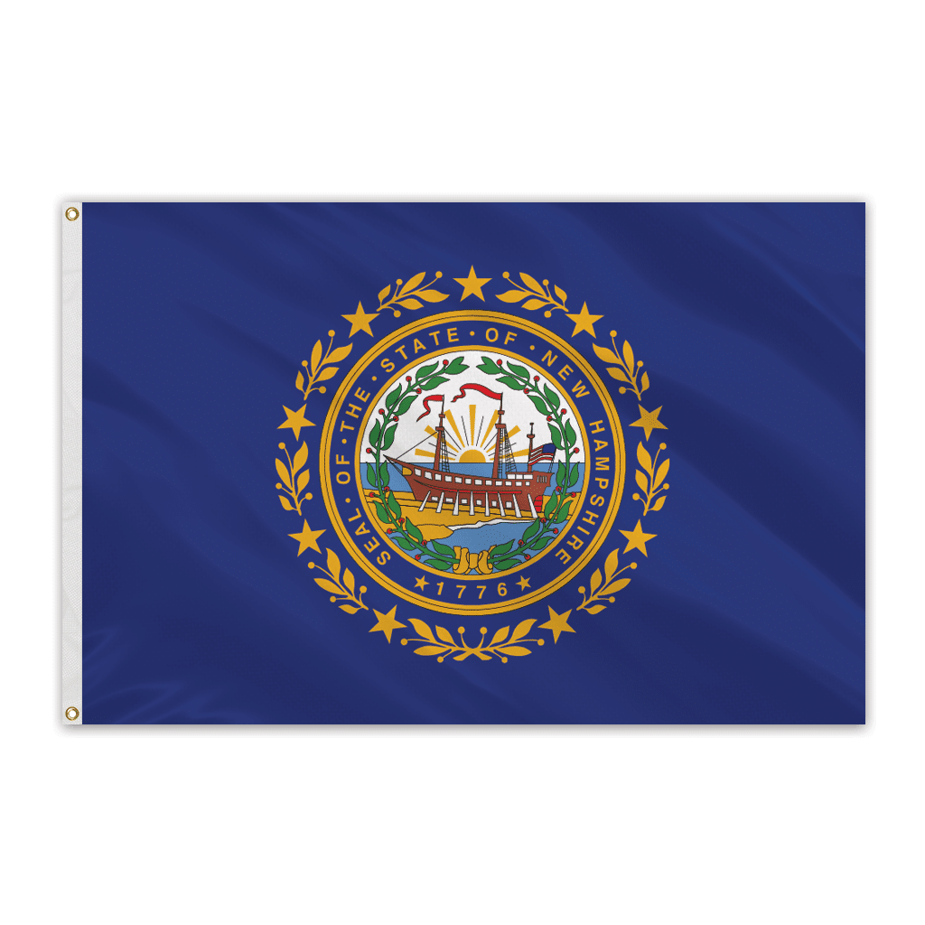 New Hampshire Outdoor Spectrapro Polyester Flag – 5’x8′