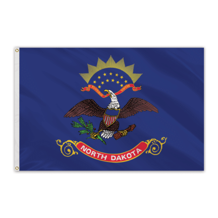 North Dakota Outdoor Spectrapro Polyester Flag - 5'x8'