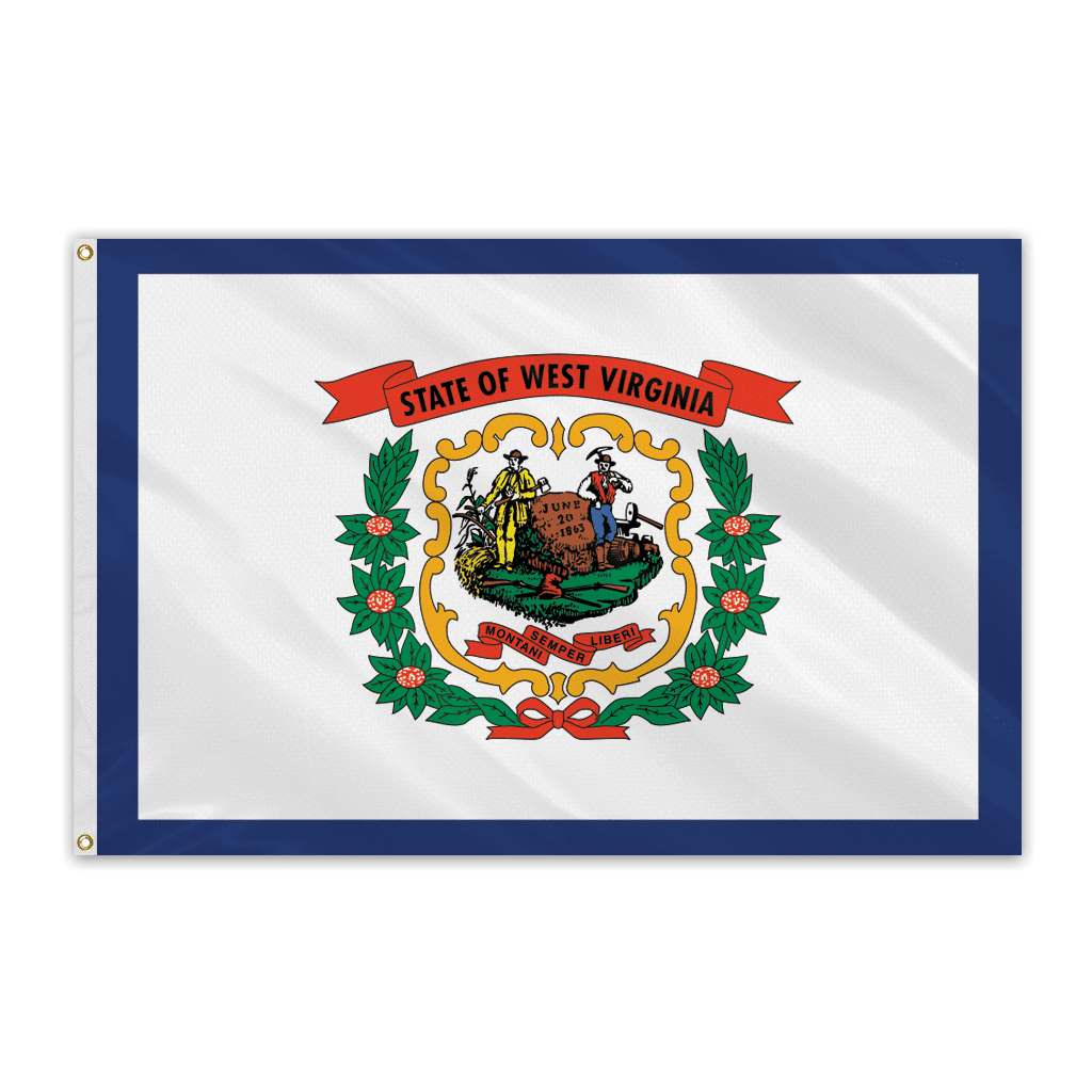 West Virginia Outdoor Spectrapro Polyester Flag – 5’x8′