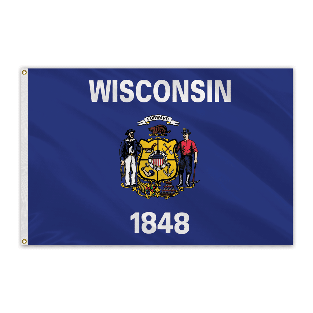 Wisconsin Outdoor Spectrapro Polyester Flag – 5’x8′