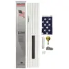 Valley Forge White Steel Flagpole Kit 18'