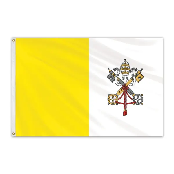 Vatican City Papal Outdoor Perma-Nyl Nylon Flag 3'x5'
